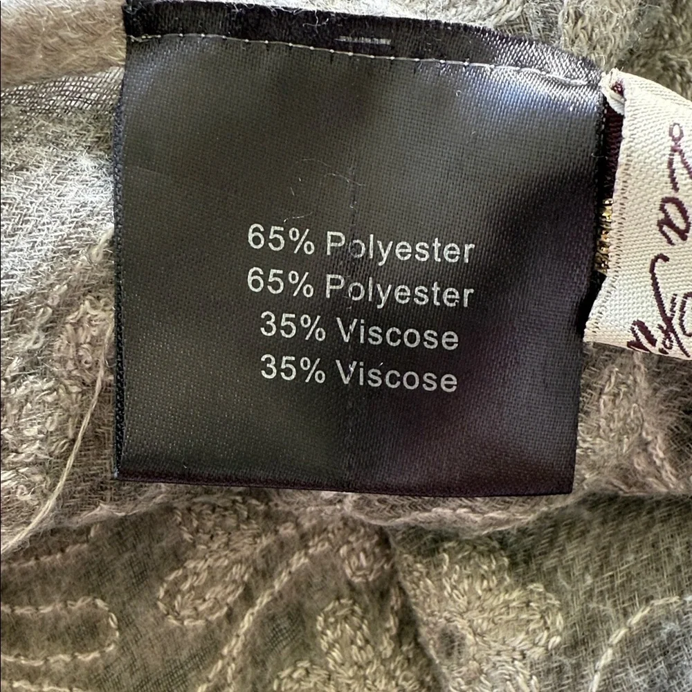 La Fiorentina Beige Floral Scarf
